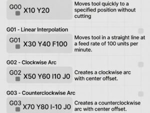 Basic G-Codes Explained with Examples – CNC Programming Hub