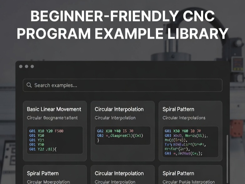 Beginner-Friendly CNC Program Example Library