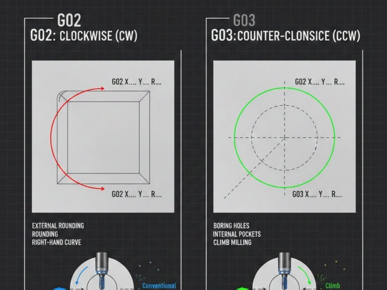 G00, G01, G02, G03 Explained With Examples – CNC Programming Hub