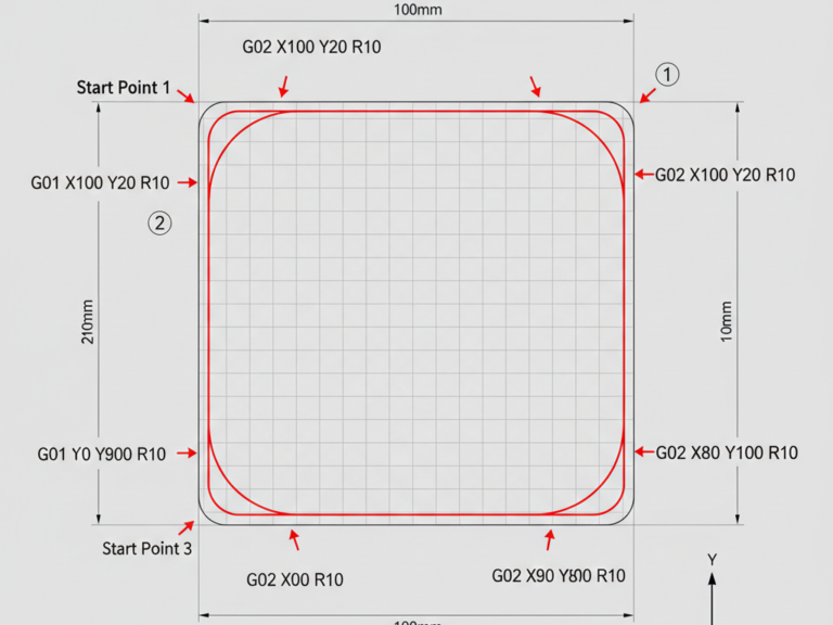 G02 G03 CNC Mill Programming with Example – CNC Programming Hub