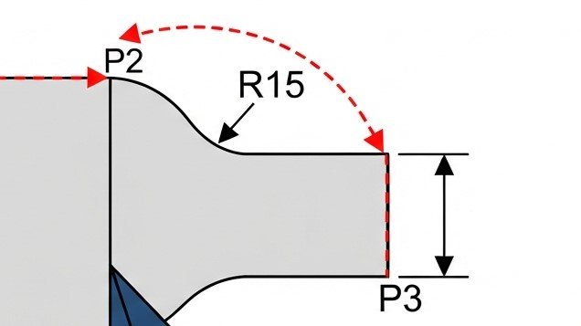 CNC G-Code Programming Example: Turning & Arc Interpolation (G03)