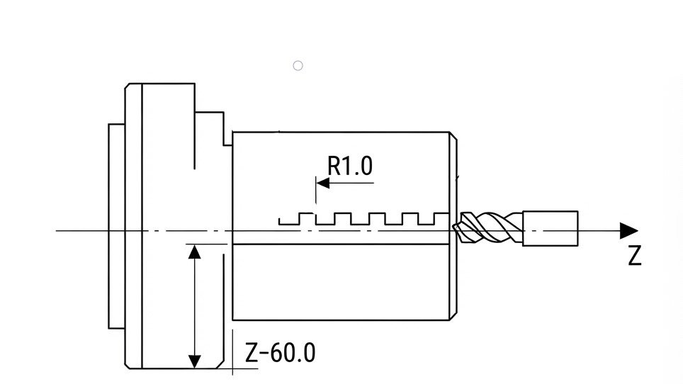 G74 for Deep-Hole Drilling on a CNC Lathe